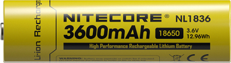 NITECORE Li-Ion akumulátor 18650 nabíjateľná 3600 mAh (NCxb-NL1836)