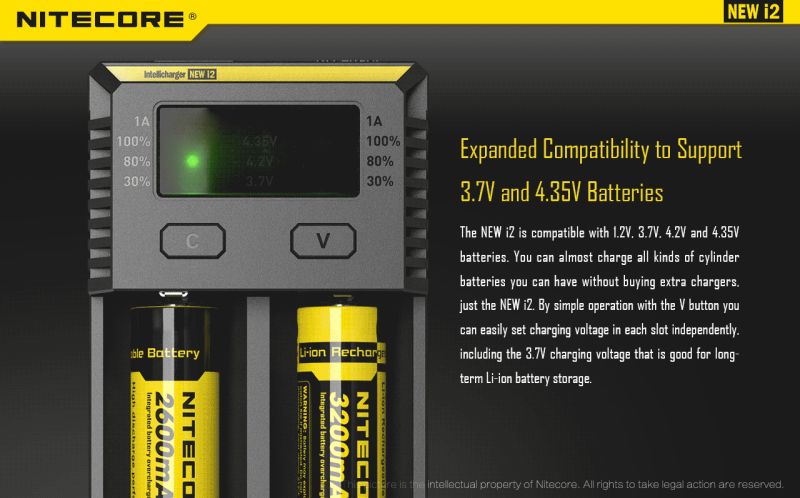 NITECORE Nabíjačka NEW i2 - black (NCx-i2NEW)