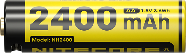 NITECORE Nabíjací kábel / port NH2400 a 4ks Li-ion AA 1,5V 2400mAh USB-C (NCxb-NH2400)