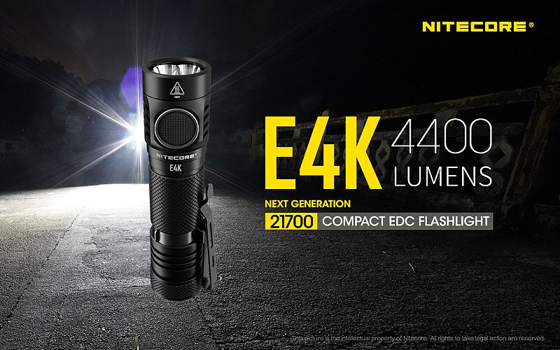 NITECORE Svietidlo E4K - čierne (NC-E4K)