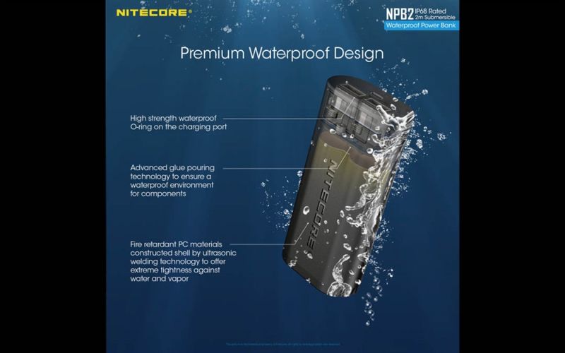 NITECORE Nabíjačka PowerBank NPB2 Waterproof (NCxb-NPB2)