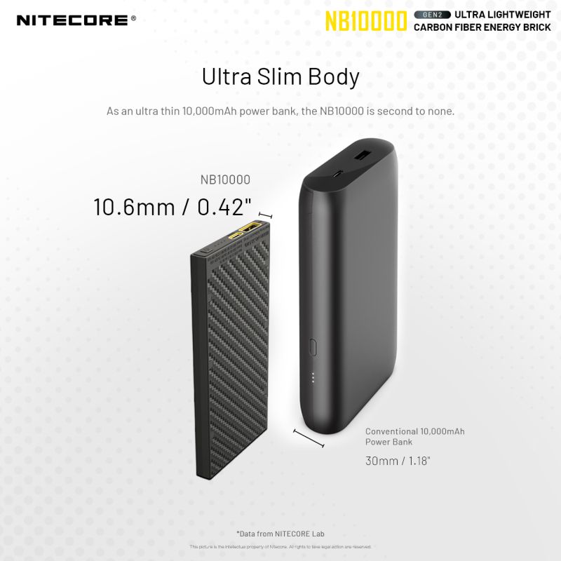 NITECORE Nabíjačka PowerBank NB10000 gen.2 (NCxb-NB10000v2)