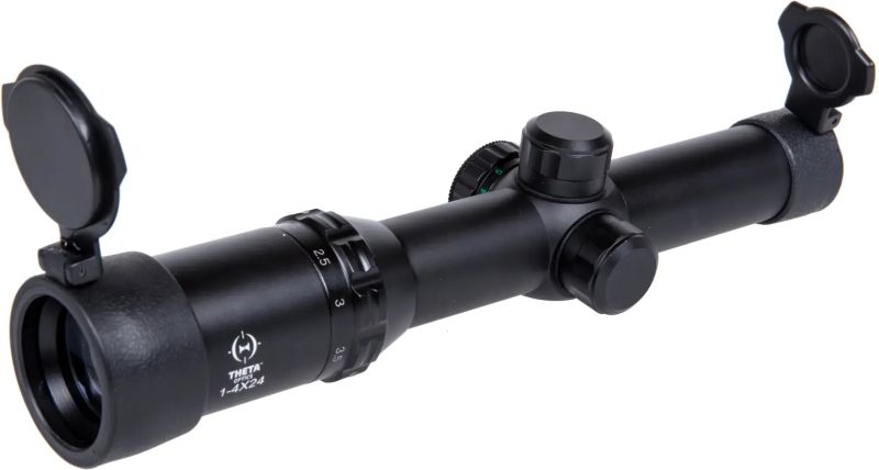 THETA OPTICS Puškohľad  1-4x24 FFP - black