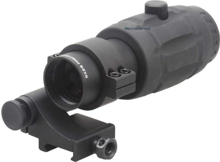 VECTOR OPTICS Magnifier Maverick 5x26mm w/ Flip Side Mount (SCMF-15)