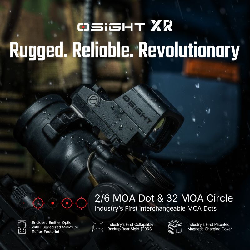 OSIGHT Kolimátor XR Red Dot Sight 2/6MOA Dot & 32MOA Circle
