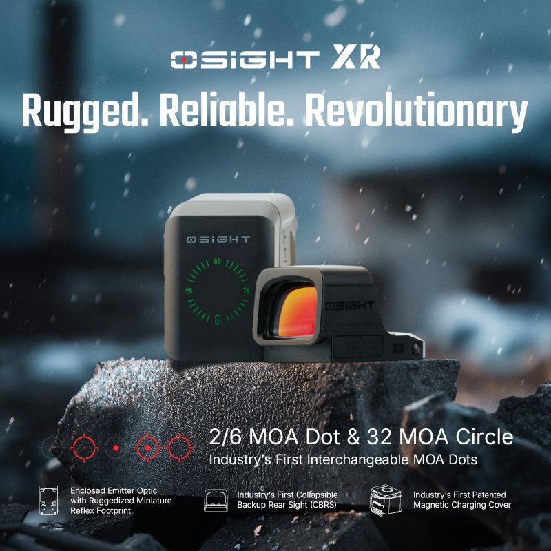 OSIGHT Kolimátor XR Red Dot Sight 2/6MOA Dot & 32MOA Circle