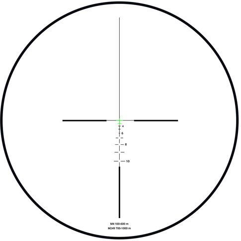 THETA OPTICS Puškohľad Green Fiber 4x32C - čierny