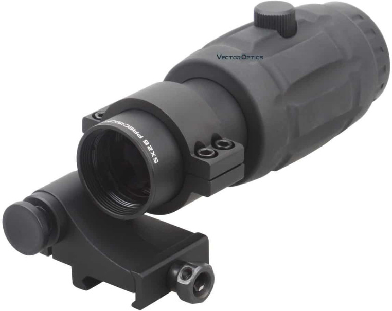 VECTOR OPTICS Magnifier Maverick 5x26mm w/ Flip Side Mount (SCMF-15)