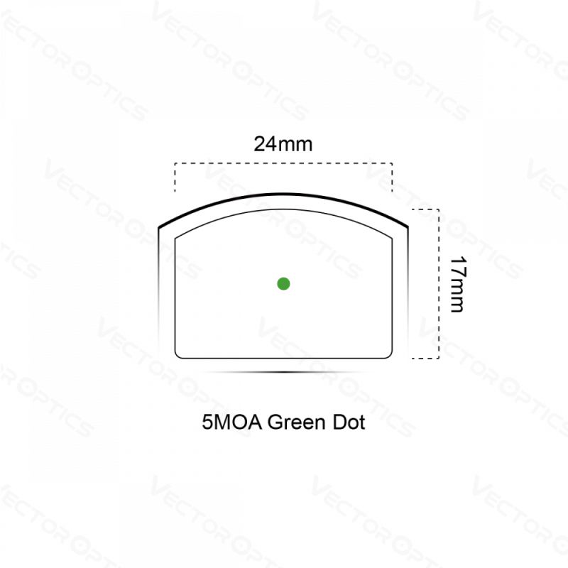 VECTOR OPTICS Kolimátor Frenzy FM 1x17x24mm Green Dot (SCRD-G19II)