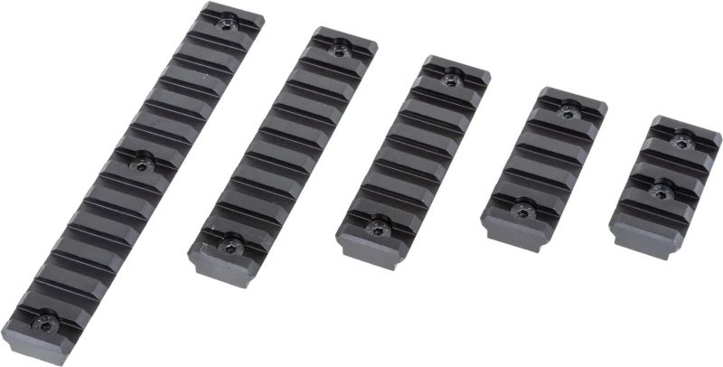 SPECNA ARMS RIS lišty set 5ks pre KeyMod 13,5/ 9,5/ 7,5/ 5,5/ 4,5 cm