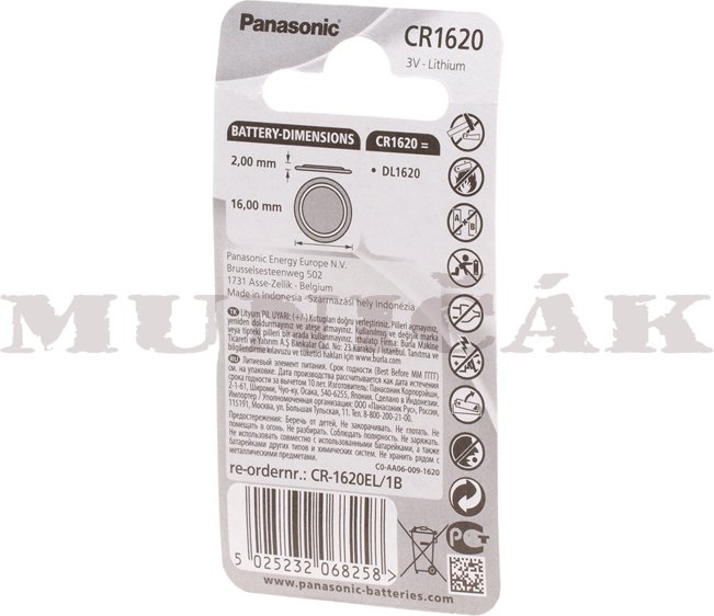PANASONIC Batéria CR1620