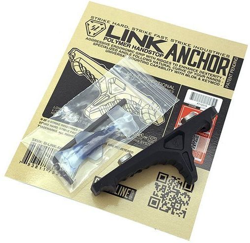 STRIKE INDUSTRIES LINK KeyMod / M-LOK Anchor Polymer Hand Stop - čierny