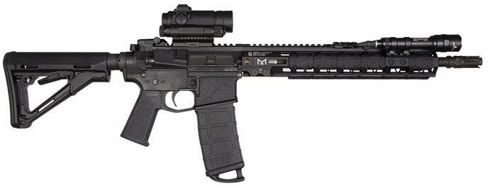 MAGPUL Grip MOE-K pre AR-15/M4 - čierny (MAG438)