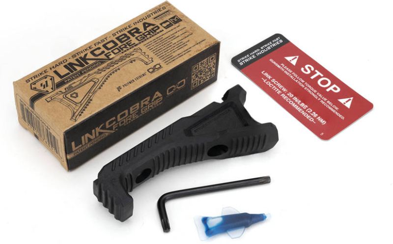 STRIKE INDUSTRIES Grip Link Cobra Fore M-LOK/KeyMod - black (SI-AR-CMS-CFG-BK)