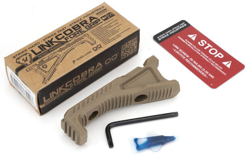 STRIKE INDUSTRIES Grip Link Cobra Fore M-LOK/KeyMod - fde (SI-AR-CMS-CFG-FDE)