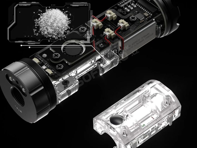 E-SHOOTER Tlmič Tracer FLARE Smoky BT + merač rýchlosti Chrono - black