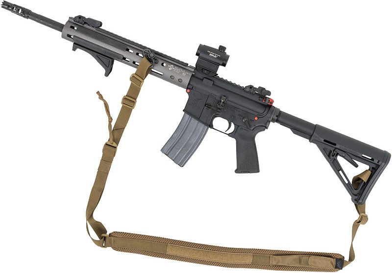 HELIKON Taktický popruh dvojbodový na zbraň polyester - šedý (ZW-RFS-PO-35)
