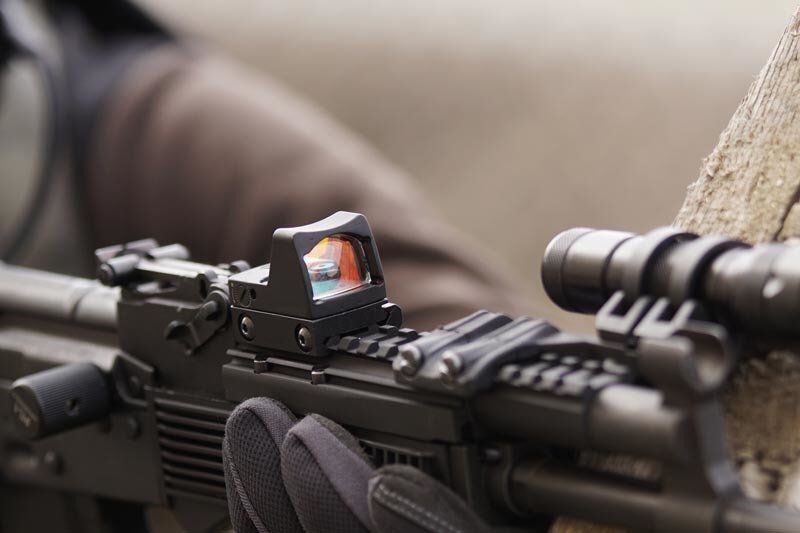 AIM-O Kolimátor LED RMR Reflex Sight Replica - čierny