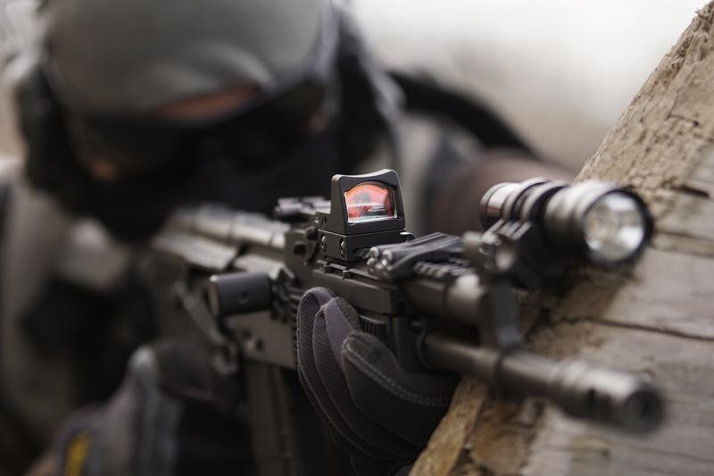 AIM-O Kolimátor LED RMR Reflex Sight Replica - čierny