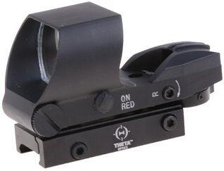 THETA OPTICS Kolimátor RED/GREEN DOT Reflex Sight, otvorený - čierny