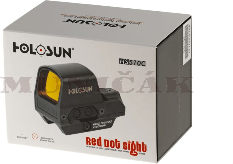 HOLOSUN Kolimátor Solar Red Dot HS510C - čierny