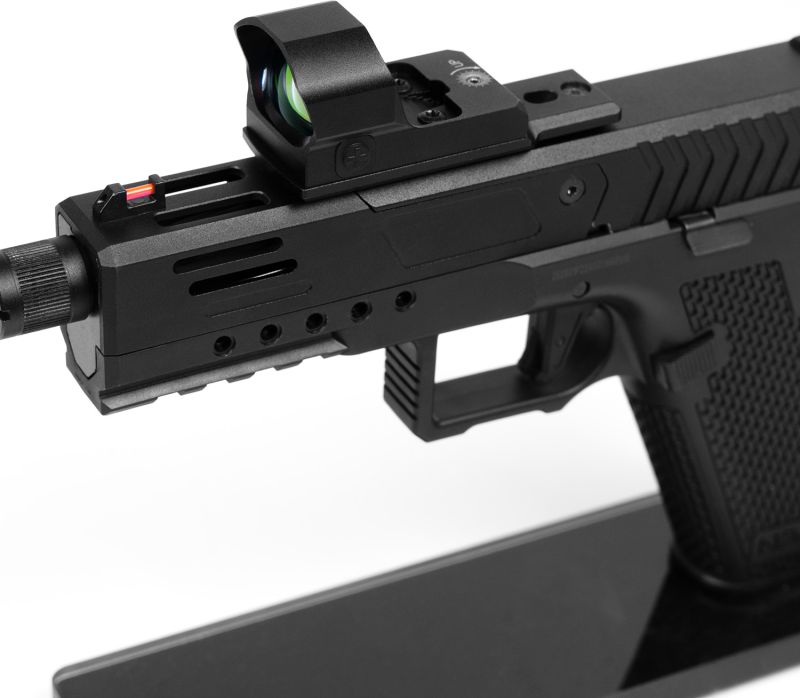 NOVRITSCH SSP28 Red Dot Plate - black