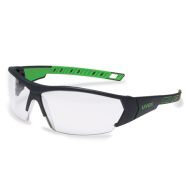 UVEX Ochranné okuliare i-works - číre, zeleno-šedý rám
