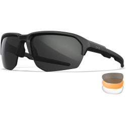 WILEY X Ochranné okuliare JAKL - šedé + číre + oranžové sklá / matný čierny rám