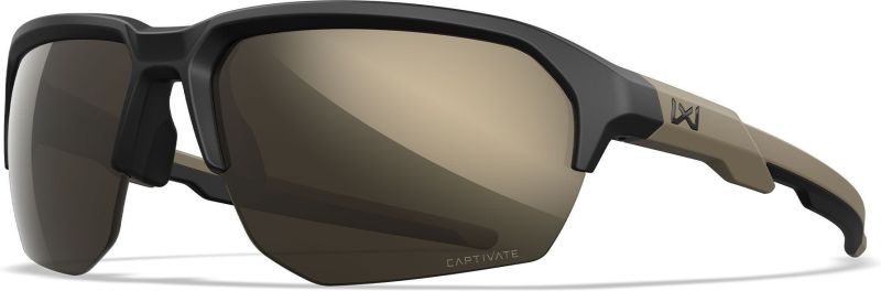 WILEY X Ochranné okuliare JAKL Captivate - wolframovo šedé sklá / matný čierny-pieskový rám