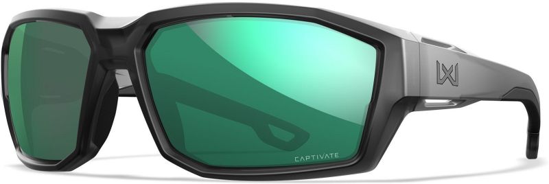 WILEY X Ochranné okuliare ALPINE Captivate - polarizované zelené sklá / matný čierny rám