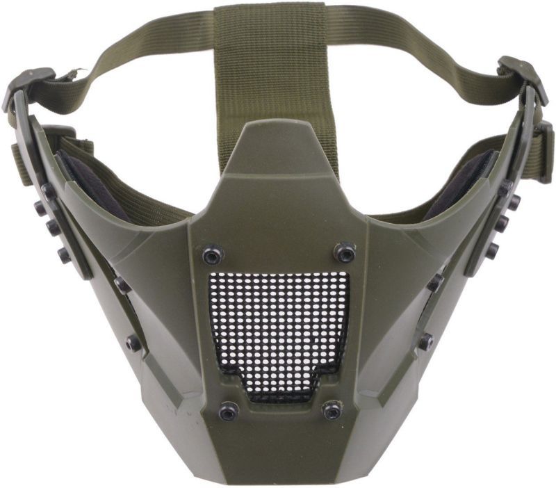 ULTIMATE TACTICAL Sieťovaná maska Fast Protective - olivová