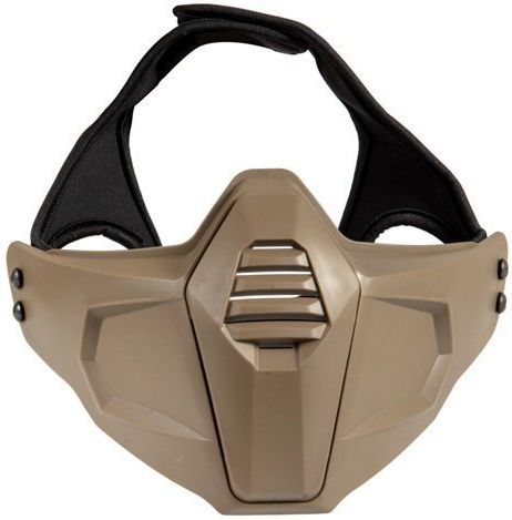ULTIMATE TACTICAL Sieťovaná maska Armor Face - tan