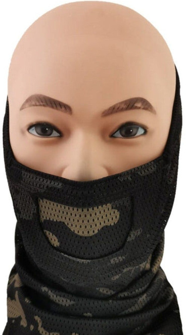 CYGNUS ARMORY Ochranná maska Face Warrior - multicamouflage black