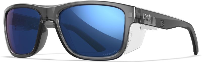 WILEY X Ochranné okuliare OVATION Captivate - polarizované modré sklá / lesklý šedý rám