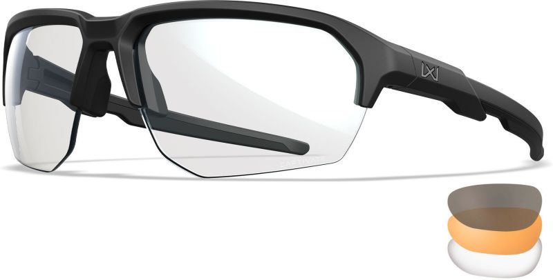 WILEY X Ochranné okuliare JAKL - šedé + číre + oranžové sklá / matný čierny rám