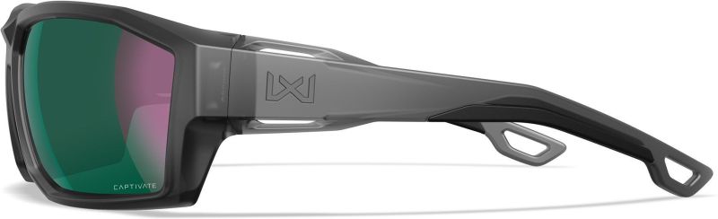 WILEY X Ochranné okuliare ALPINE Captivate - polarizované zelené sklá / matný čierny rám