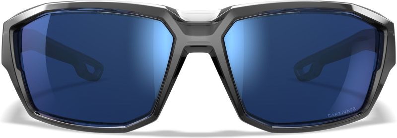 WILEY X Ochranné okuliare ALPINE Captivate - polarizované modré sklá / lesklý bledo šedý rám