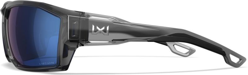 WILEY X Ochranné okuliare ALPINE Captivate - polarizované modré sklá / lesklý bledo šedý rám