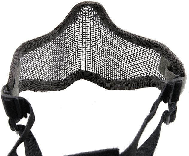 ULTIMATE TACTICAL Sieťovaná maska Stalker - šedá