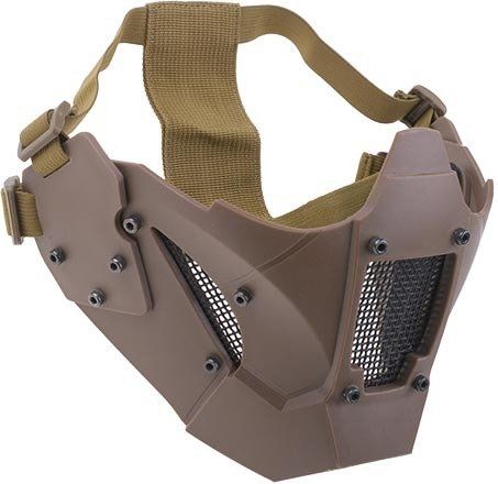 ULTIMATE TACTICAL Sieťovaná maska Fast Protective - tan