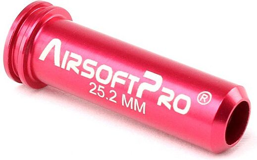 AIRSOFTPRO Hliníkova tryska s tesnením pre G36, dlhá 25,2mm