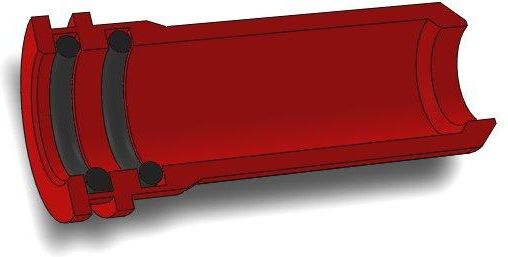 AIRSOFTPRO CNC Hliníková tryska s dvojitým tesnením pre M4 / M16 - 21,4 mm
