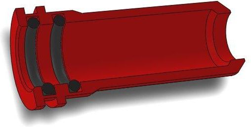 AIRSOFTPRO CNC Hliníková tryska s dvojitým tesnením pre AK - 20,8 mm