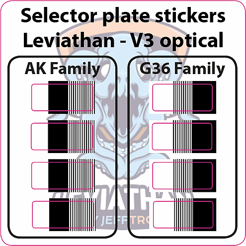 JEFFTRON Nálepka na kulisu pre Leviathan V3 optical (JT-SPS-V3)