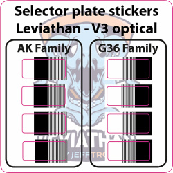 JEFFTRON Nálepka na kulisu pre Leviathan V3 optical (JT-SPS-V3)