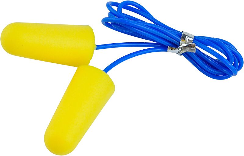 EARMOR Zátkové chrániče sluchu MaxDefense so šnúrkou M02 - žlté (M02-Yellow)