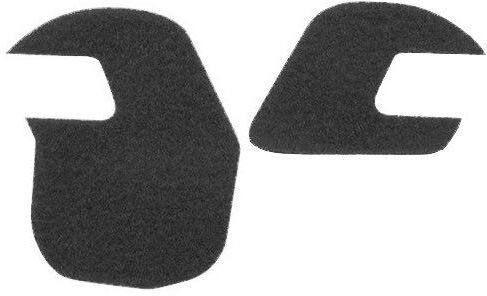 EARMOR Samolepiaci suchý zips pre sluchadlá M31/32 - čierny (S14-BK-M31/M32)