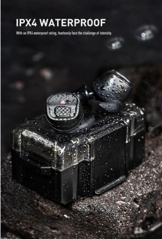 EARMOR Zátkové chrániče sluchu M20T PRO BT elektronické - foliage green (M20TPRO-FG)