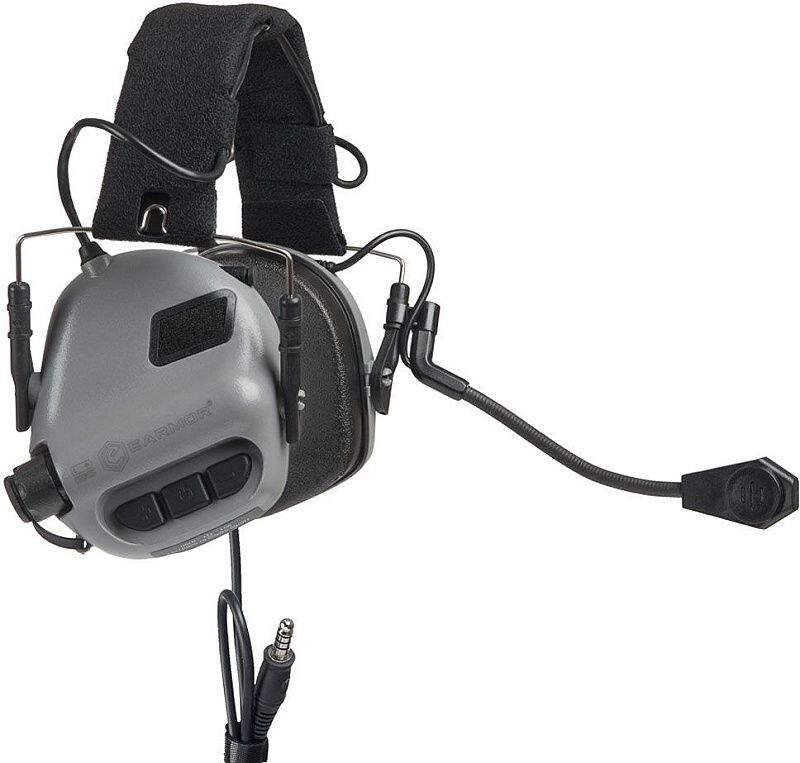 EARMOR Slúchadlá M32 Mod4 Hearing Protector - šedé (M32-GY-MOD4)