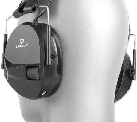 EARMOR Sluchadlá M30 Hearing Protection AUX - čierne (M30)